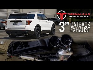 INSTALL AND SOUND CLIPS - Thermal R&D 3 Inch Catback System for 2020+ Explorer ST