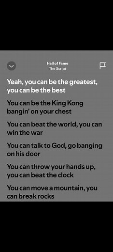 Hall Of Fame Lyrics by The Script - Inspirational Anthem