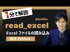 【毎日Python】PandasでExcelファイルを読み込む方法｜read_excel