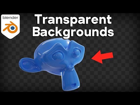 How to Render Transparent Backgrounds in Blender