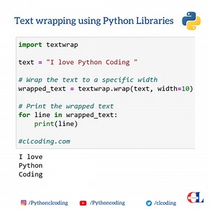 7.4K views · 91 reactions | Text wrapping using Python Libraries | Python Coding | Facebook