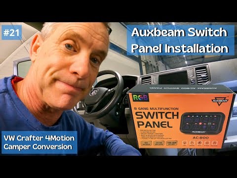 Auxbeam Switch Box Install in Van |VW Crafter 4x4 | DIY Camper