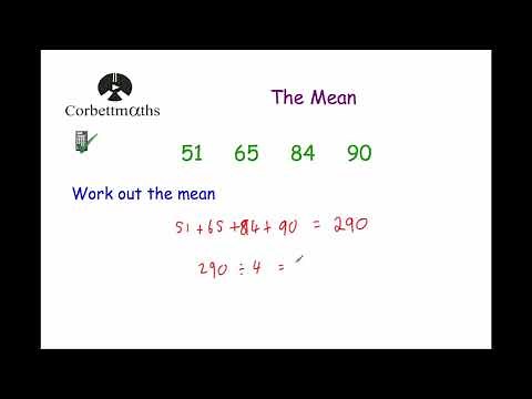 The Mean - Corbettmaths