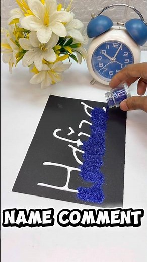 Trending Glitter Nameart is HERE😍🥰#art #drawing #craft #diy #ytshorts #ytviral #viralvideo #yt