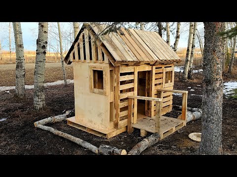 Building a Pallet Playhouse
