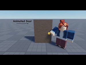 How to make an animated door (Roblox Studio)