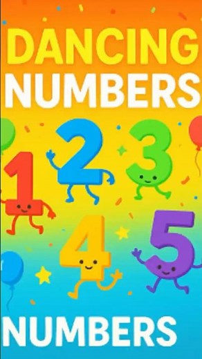 Dancing Numbers for Kids | Learn to Count 1 to 5 🎶✨