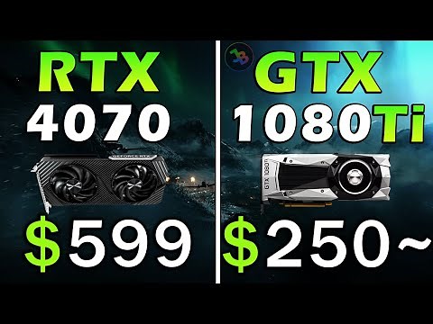 RTX 4070 vs GTX 1080 Ti | REAL Test in 10 Games | 1440p | Rasterization, RT, DLSS, Frame Generation