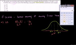 Normal distribution problem: z-scores (from ck12.org)