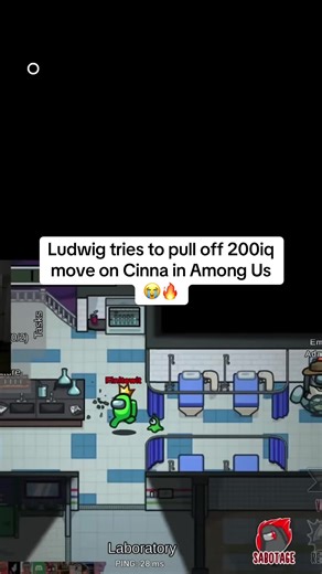 Ludwig's 200 IQ Move in Among Us Gameplay