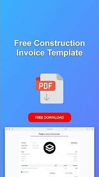 Construction Invoice Template #invoicegenerator #invoicetemplate