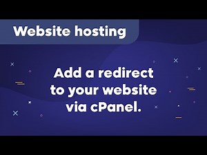 How to add a redirect your website via cPanel.