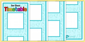 Vertical Visual Timetable Display