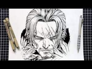 Drawing Shanks in Manga Style | One Piece Step-by-Step