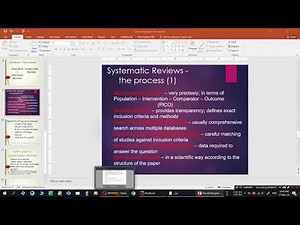 3. Conducting a Systematic Review: Developing a Protocol
