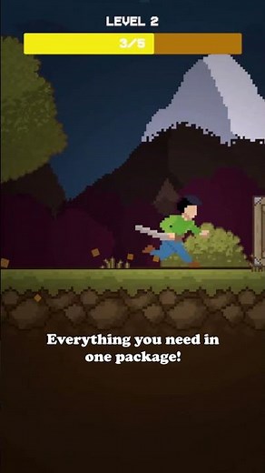 Create your 2D platformer faster with our all-in-one template!