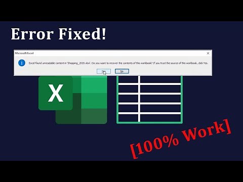 5 Best Ways- How to Fix 'Excel Found Unreadable Content' Error! | Excel Tech & Tricks