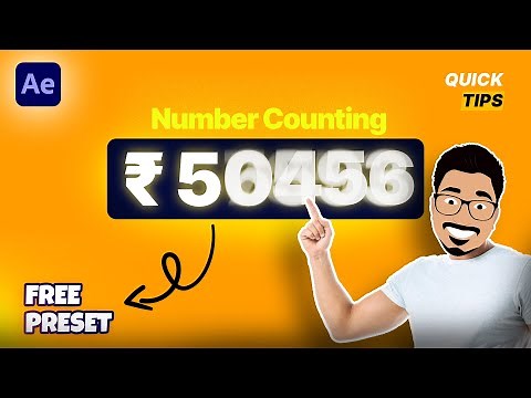 How to create Number Counting Animation (After Effects Tutorial)