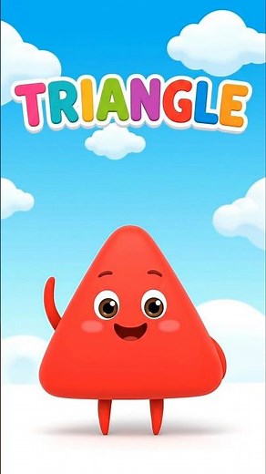 Let's Build a Triangle! Learn Shapes | Shape Song #cocomelon #toddlerlearning #shorts