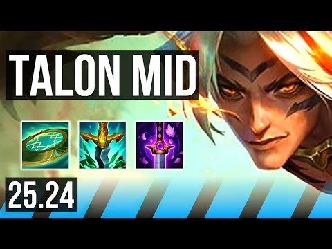 TALON vs AKALI (MID) | Good KDA: 17/2/6 | EUW Master | 25.24