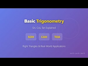 📐 Mastering Trigonometry Basics: Sin, Cos, Tan Explained!