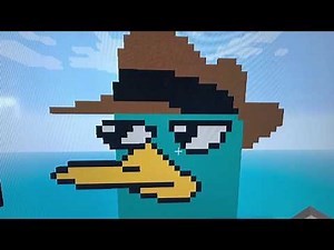 Minecraft: Perry The Platypus Pixel Art!!!!