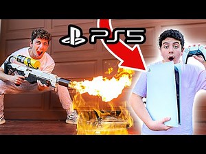 Destroying Kids PS4 & Surprising Him With NEW PS5! (GIVEAWAY)