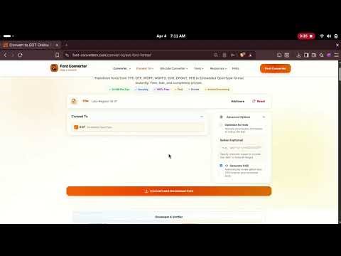 Convert Any Font to WOFF2 in 1 Minute ⚡ Best Web Font Format Tutorial