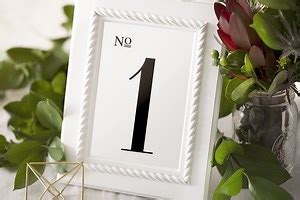Hundreds of Free, Printable Wedding Table Numbers