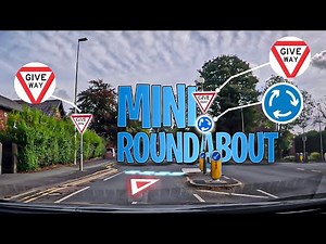 Mini Roundabout Driving Lesson in Uk - Turning Right Tips