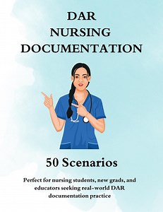Nurse Documentation Template, DAR Charting Guide for Nursing Diagnoses, Clinical Notes, Care Plans, SBAR, ICU, Student Use, Nclex Prep Notes - Etsy
