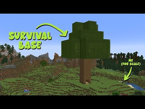 I Built a Giant Treehouse in Minecraft!