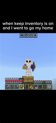 keep inventory is on #minecraft #viral #shortvideo