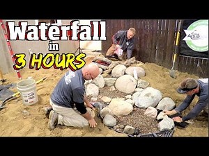 How to install a waterfall in 2 hours & 20 minutes steps 7-14