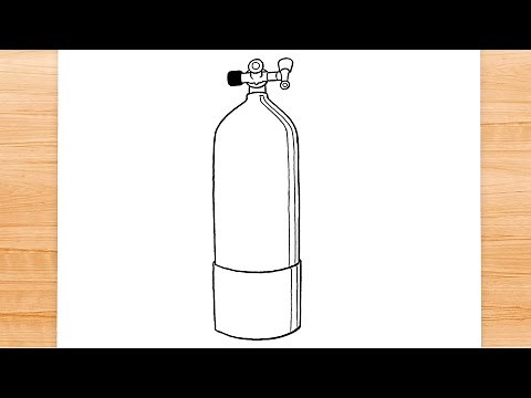 How to draw Oxygen Tank