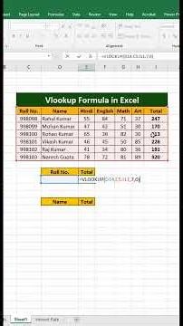 VLOOKUP Function in Excel in Hindi | Excel VLOOKUP Formula Explained | MS Excel Tutorial #6