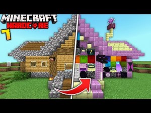 Building With Every End Block in Minecraft Hardcore