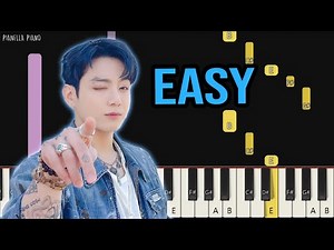 JK of BTS - Falling (Original Song: Harry Styles) | EASY Piano Tutorial by Pianella Piano