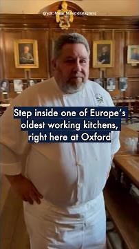 Step inside one of Europe’s oldest working kitchen right here at #OxfordUniversity 🍽️