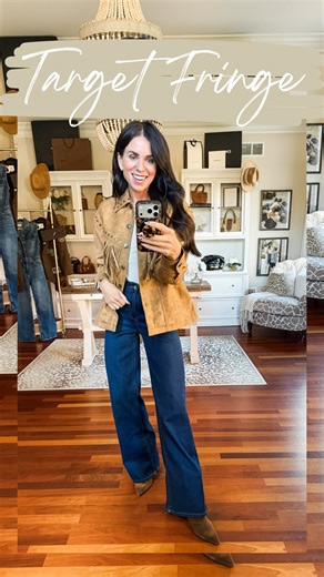 🍂TARGET FRINGE JACKET🍂 Simply like this post and comment “FRINGE” below and I’ll send you all the details of all my outfit🙌🏻 This faux suede fringe jacket is so adorable on and so affordable! It also happens to be on sale for under $40🙌🏻👏🏼 Follow my LTK @this_lovely_life_of_mine on the @shop.LTK app to view this post and get my exclusive app-only content! #liketkit #LTKFindsUnder50 #LTKSeasonal #LTKStyleTip @shop.ltk https://liketk.it/5tIoy #targetstyle #fringejacket #falloutfitideas #fa
