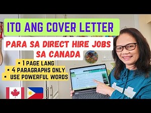 HOW TO WRITE AN EXCELLENT COVER LETTER FOR CANADA DIRECT HIRE JOBS #canada #canadaimmigration