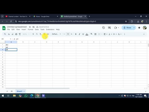 How To Use Google Sheets in Google Drive