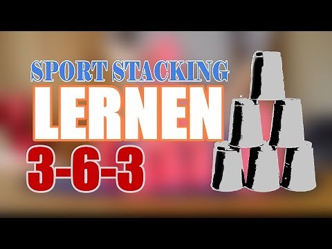 Sport Stacking Lernen/Tutorial 3-6-3 (German)