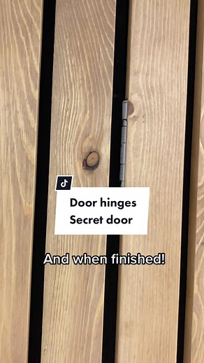 DIY Secret Door Hinges Hidden in Slatwall