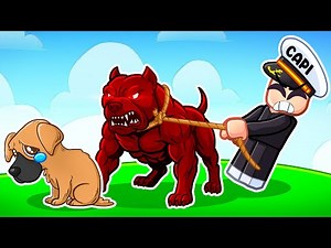 TRAINING my SUPER BUFF DOG in ROBLOX