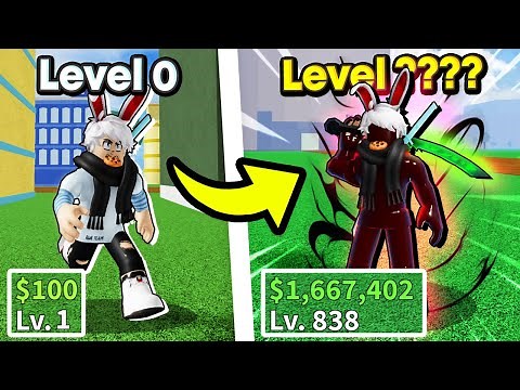 Taking My MAIN ACCOUNT To MAX LEVEL In Blox Fruits! (Roblox)