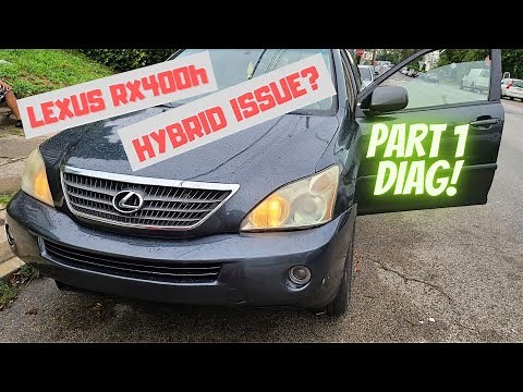 2006 Lexus RX400h check hybrid system P0A05 P0A93 fault codes. Part 1 diagnoses.