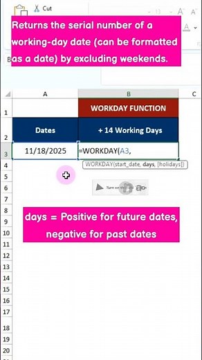 WORKDAY: Calculate Dates Without Weekends!