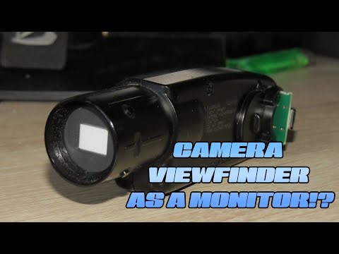 I’m using a viewfinder from a VHS camcorder as a PC monitor.