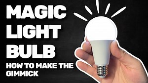 Magic Light Bulb 💡HOW TO MAKE THE GIMMICK #magic #tricks #tutorial #magician #trend | The Mask Magic Tricks